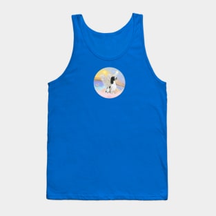 English Springer Spaniel (black-white) in Heavens Clouds Tank Top